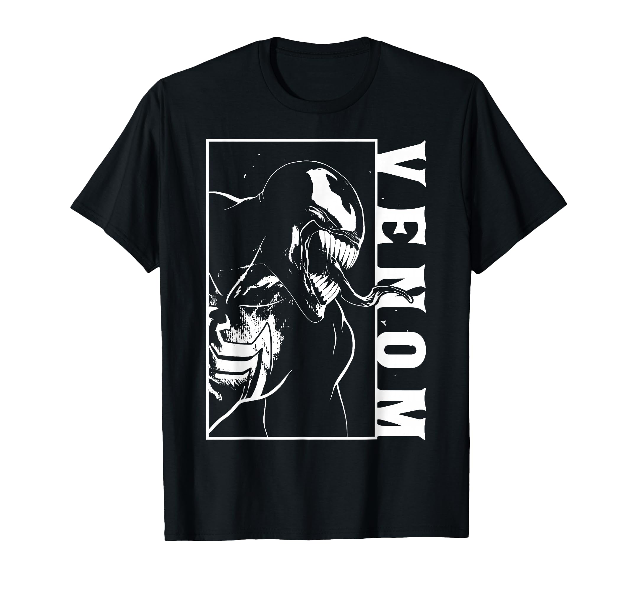 Venom Side View Tongue Out Graphic T-Shirt T-Shirt