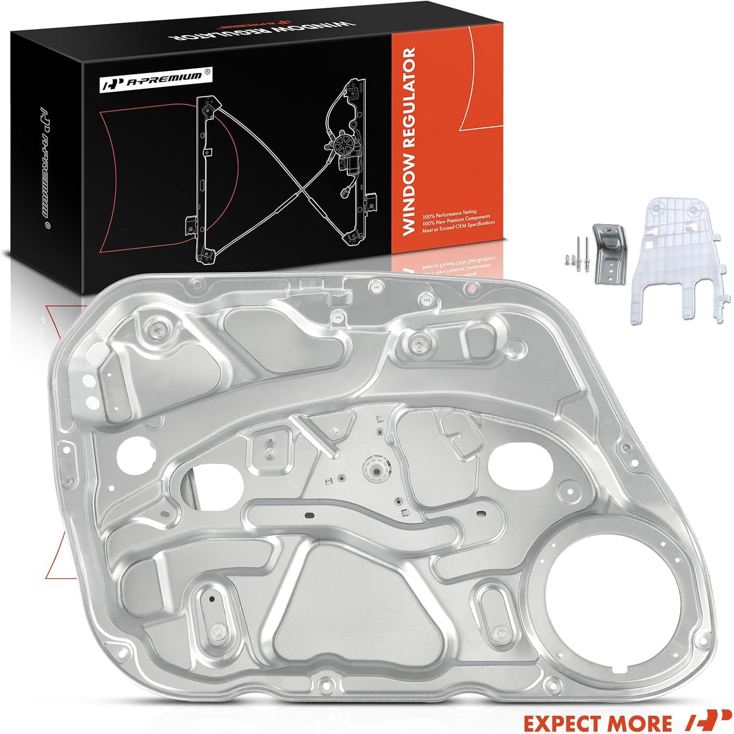 A-Premium Power Window Regulator with Panel Without Motor Compatible with Hyundai Elantra 2009-2012 (Hatchback Body Style Only), Front Left Driver Side, Replace# 82471-2L001