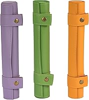 Vista 8 de Cusdie Alfombrilla rodante de dados 2 en 1 y soporte para dados con cremallera, bandeja para dados compatible con dados poliédricos DND (verde)