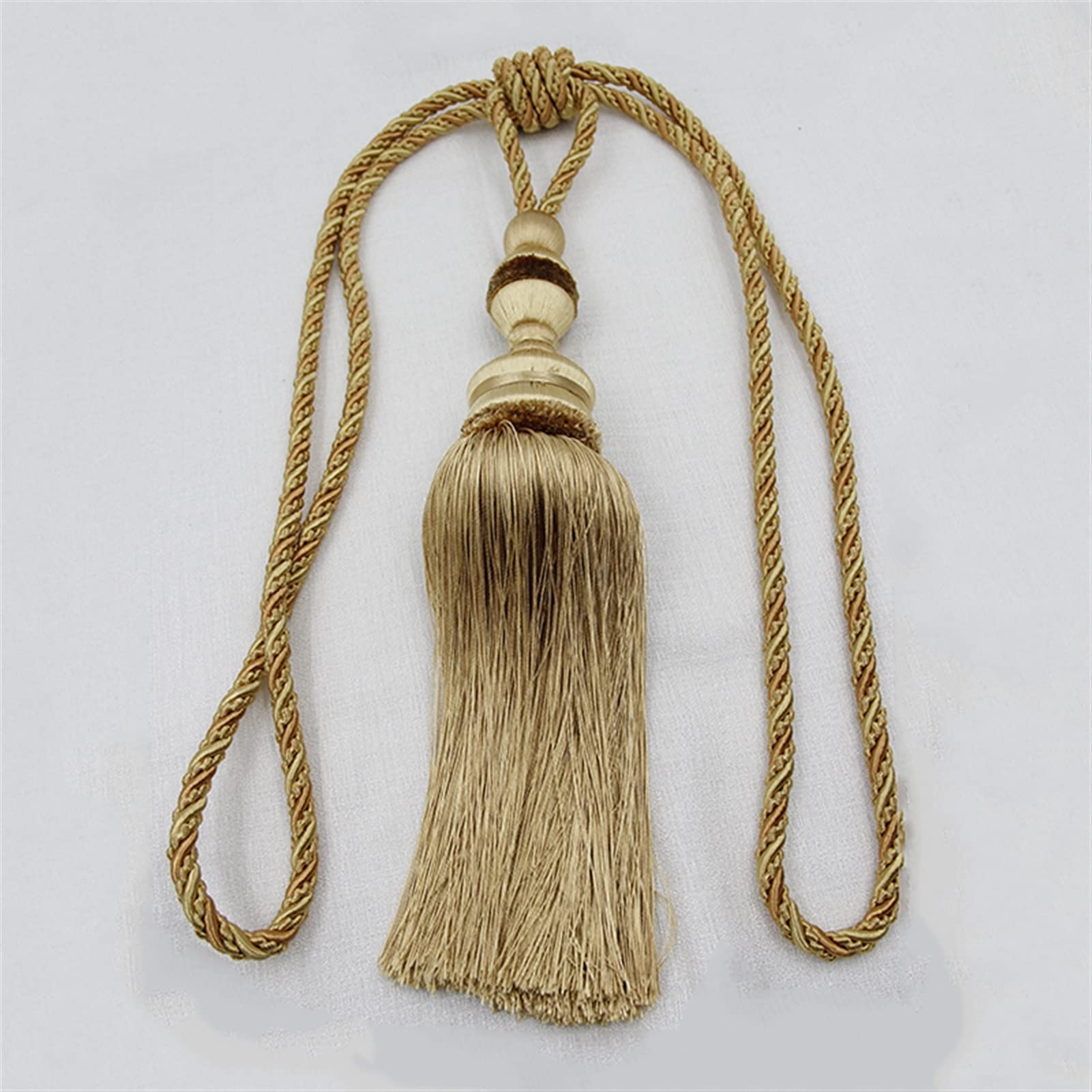 Alzapaños De Cortina con Borlas, Hechos A Mano, con Bola Individual, para Colgar Cortinas, con Hebilla Y Cuerda, para Decoración De Cortinas.