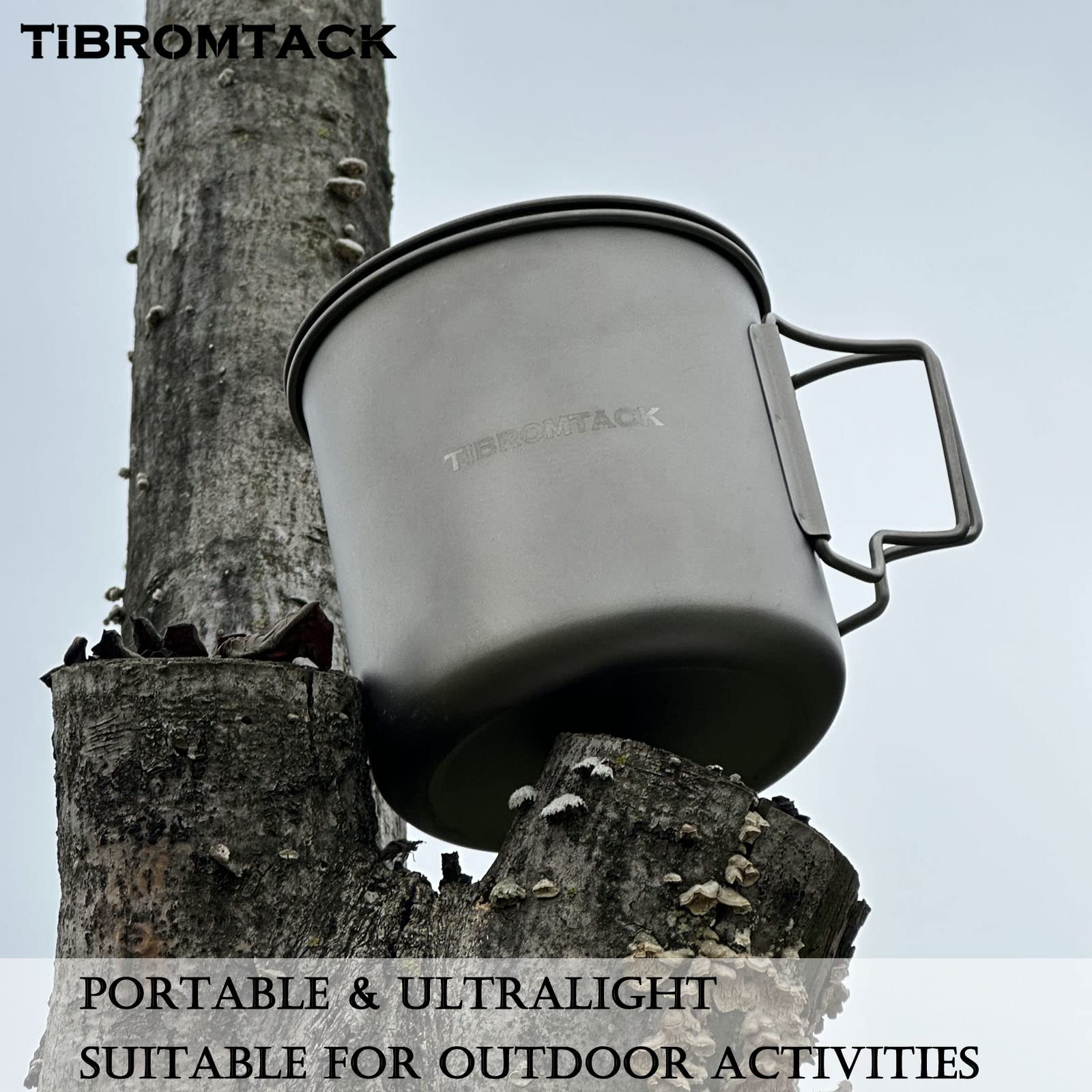 Tasse De Camping En Titane De 500 Ml, Tasse Plein Air Portable Avec Sac De Rangement Pour L Exterieur Le Camping La Randonnee