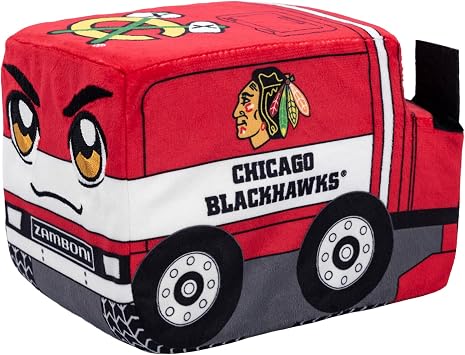 Bleacher Creatures Chicago Blackhawks Zamboni 7" NHL Kuricha Plushie - Soft Inspired Plush