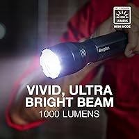 Vista 4 de Energizer TacR-1000 Flashlight Rechargeable, Bright Rechargeable Tactical Flashlight for Emergencies and Camping Gear, Water Resistant Flashlight