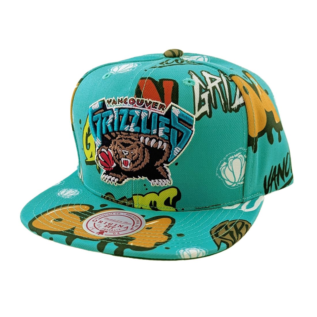 Mitchell & Ness NBA Snapback Cap Sticker Pack Vancouver Grizzlies