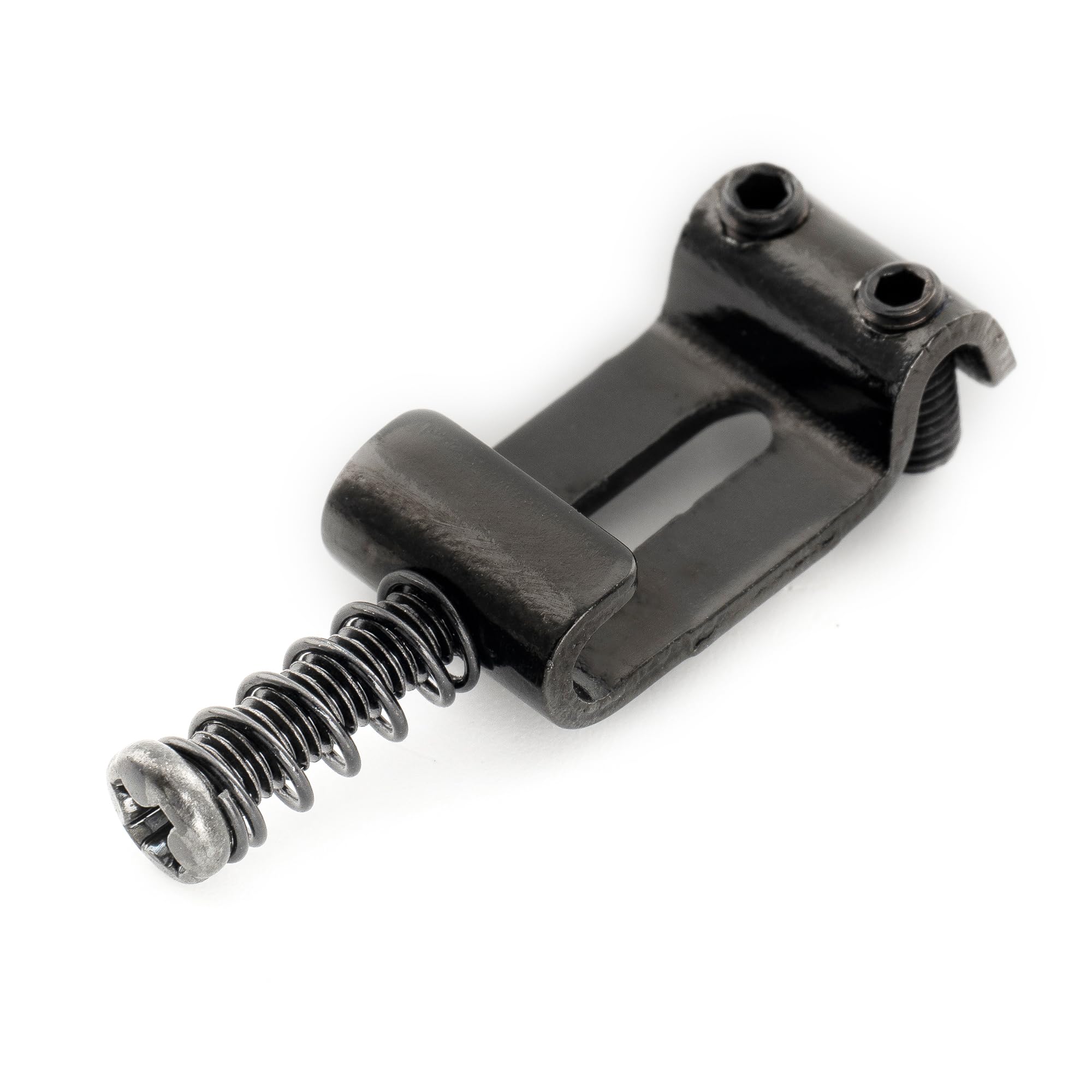 Musiclily Ultra 10.8mm Hardened Steel Vintage Style Saddles for Strat Style Electric Guitar Bridge Black (Set of 6) - Image 4