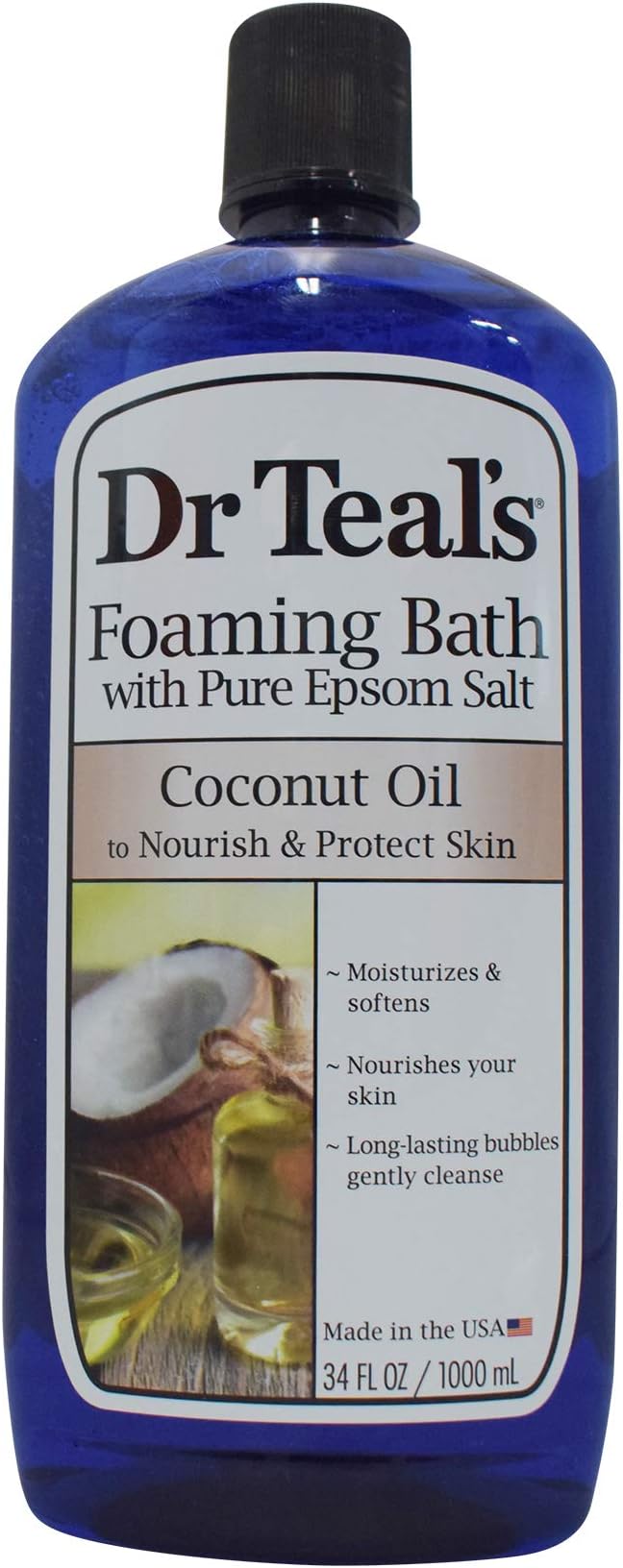 Dr. Teal's Coconut Oil Foaming Bath with Pure Epsom Salt (1