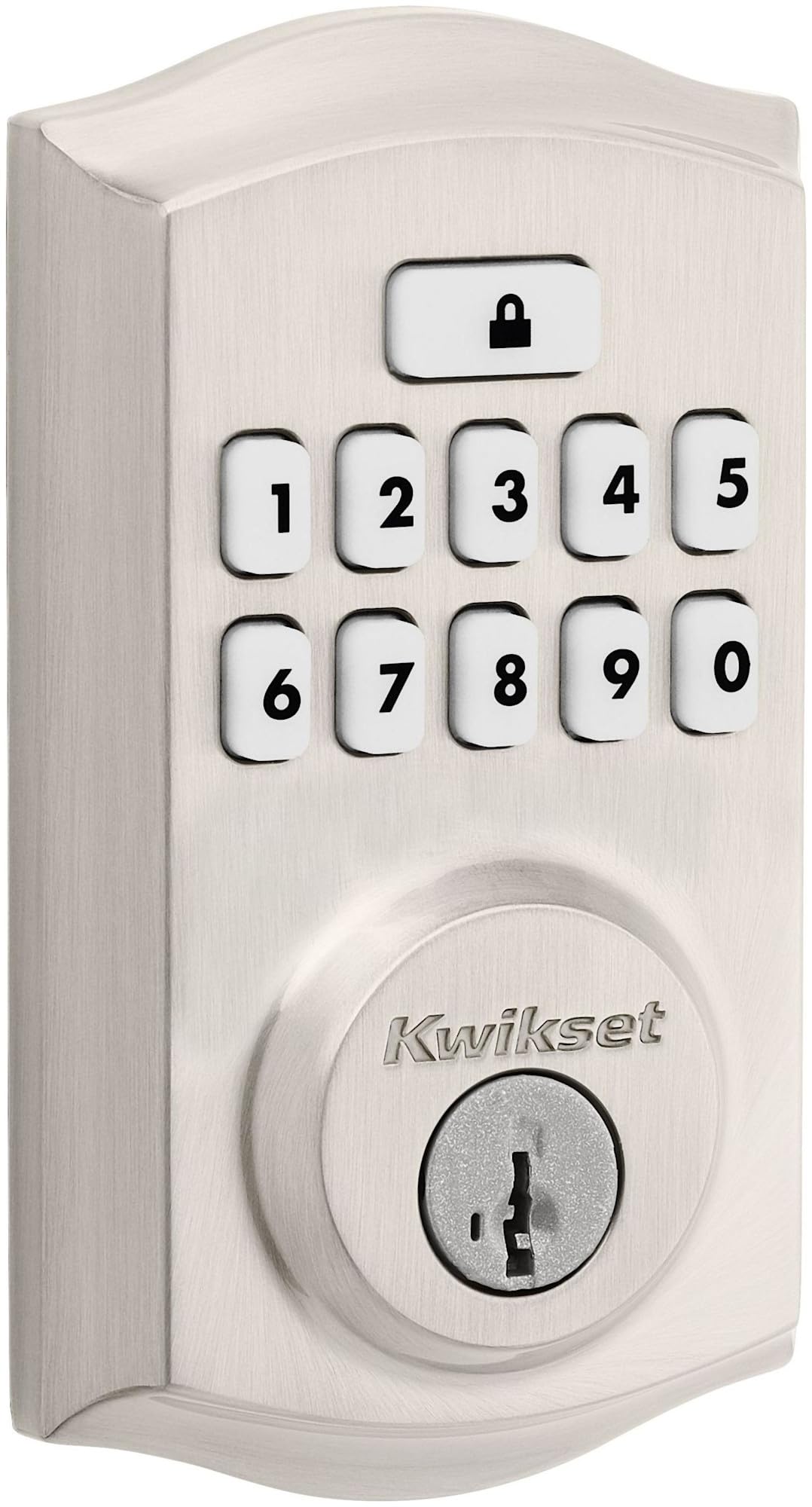 Verrou SmartCode Kwikset 9260TRL-15S pour entrée de maison sans clé