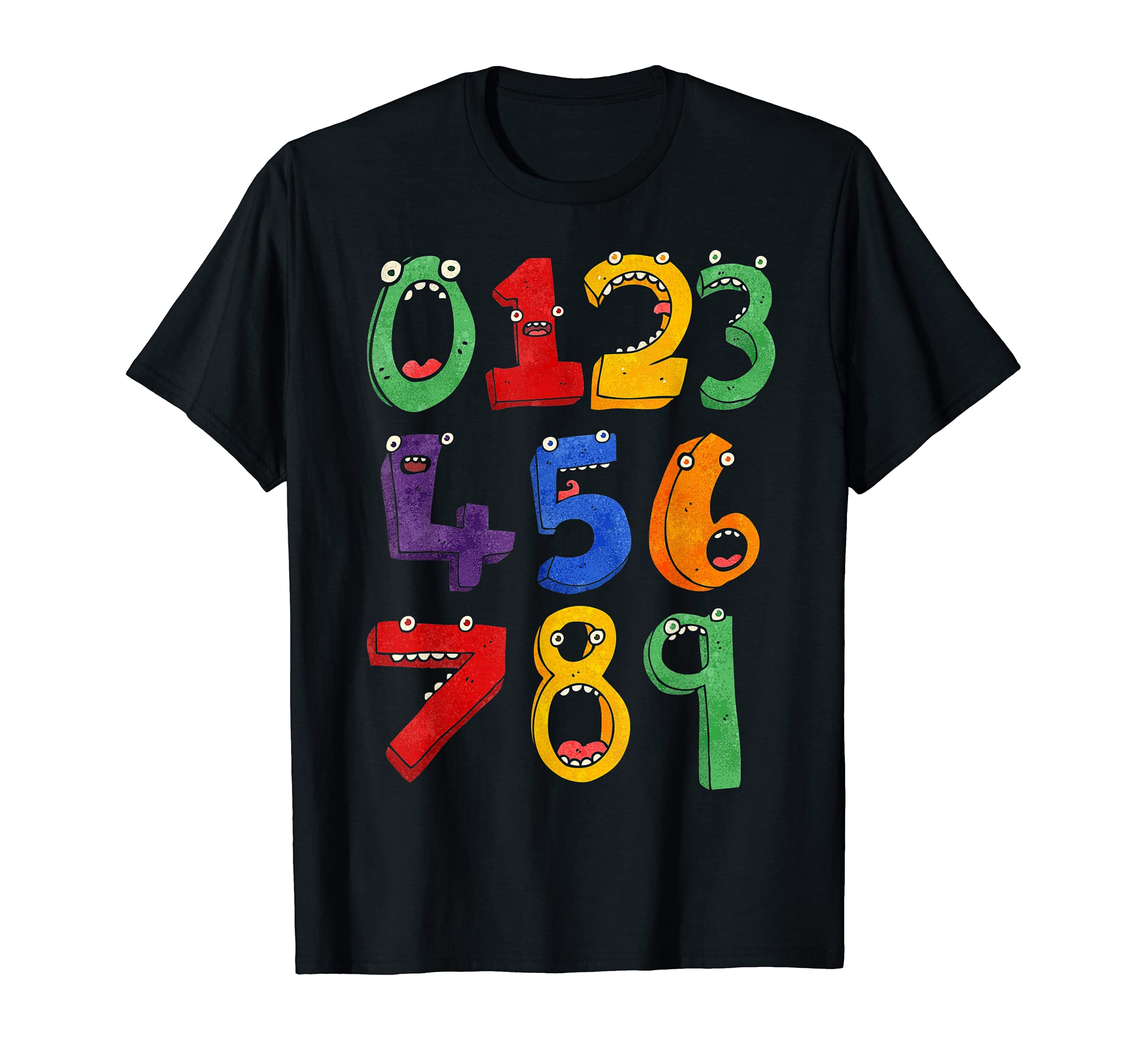 Educational Numbers ShopFunny Numbers Day Maths Back To School Teacher Kids Number T-ShirtOEKO-TEX STANDARD 100