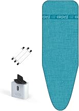 6-layer ironing board cover for steam iron - XL universal size max 125 x 50 cm - More water under the table - Ironing up to 50% faster - Made in Europe