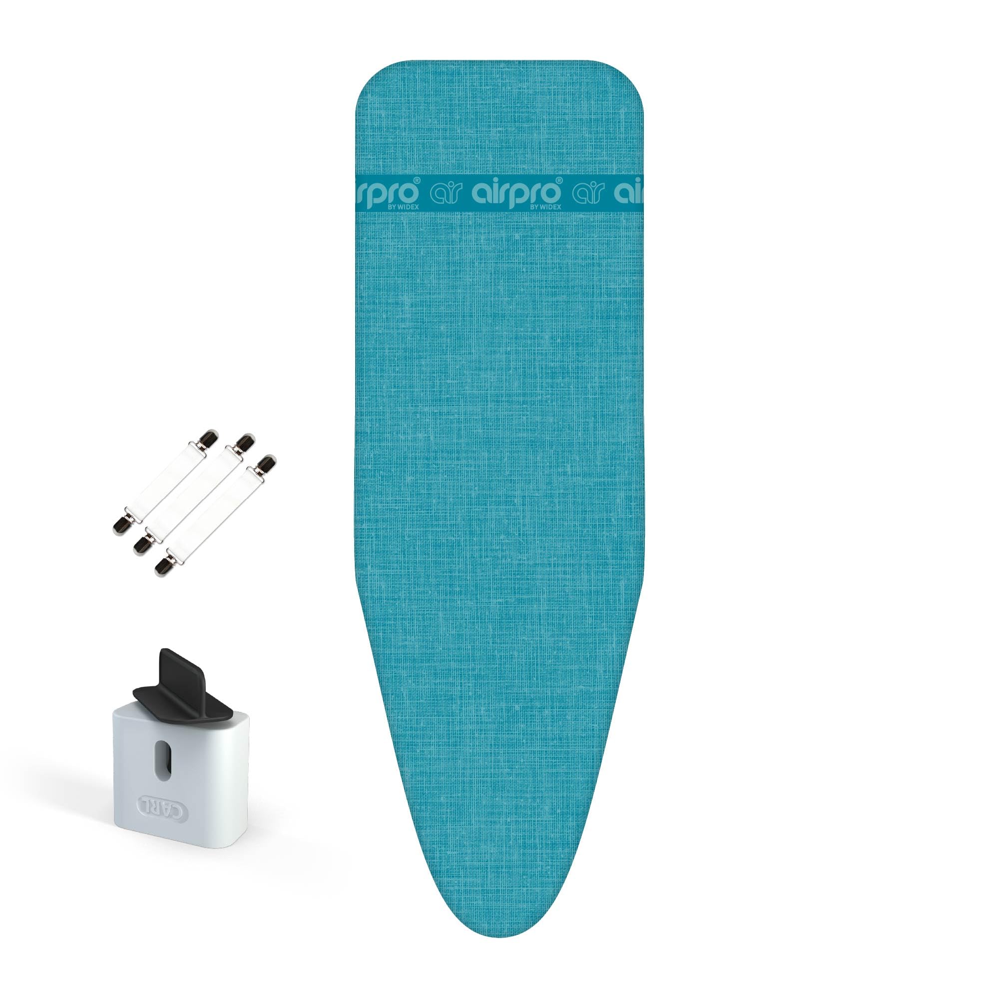 AirPro By Widex Funda de 6 Capas para Tabla de Planchar con Plancha de Vapor - Talla XL MAX 125x50 cm - No más Agua Debajo de la Tabla - Plancha hasta un 50% más rápido - Made IN Europa - 1