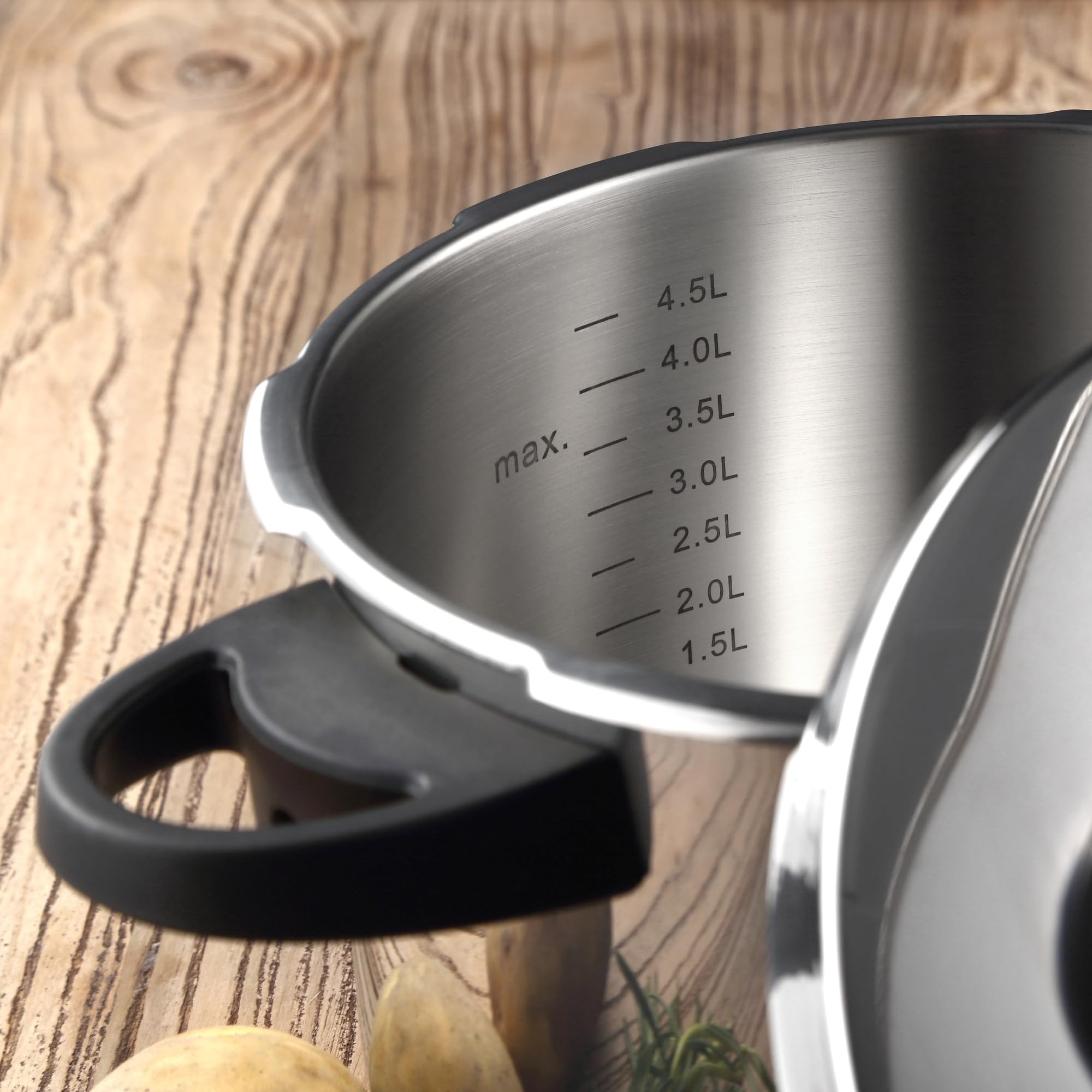 Olla a presion 24cm 9l acero inoxidable, inducción, Duero
