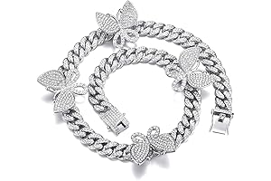 12MM Butterfly Cuban Necklace: A Statement of Elegance and Glamour