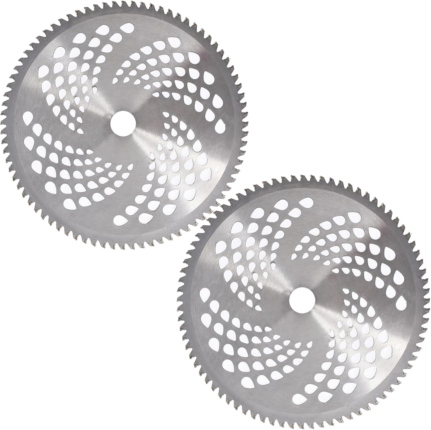 6" x 60 Teeth Carbide Tipped Weed Wacker Blade, Grass Trimmer Blade Heads Replacements Attachments, Metal Cutter Blades Replacement Suitable for Most Electrical Weed Wacker stringless Weed Eater