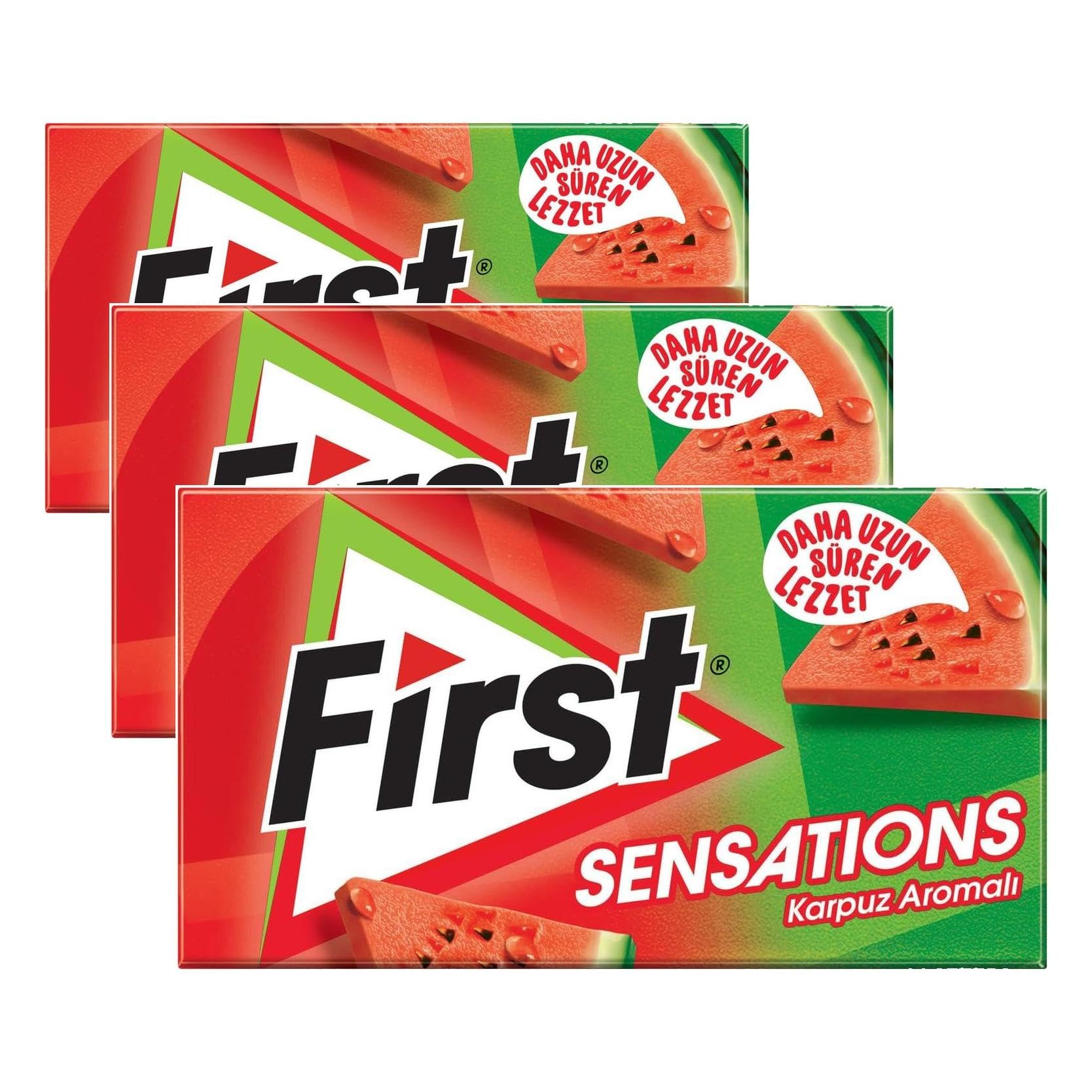 First Sensations Karpuz Aromalı Sakız 27 gr (3 paketi)