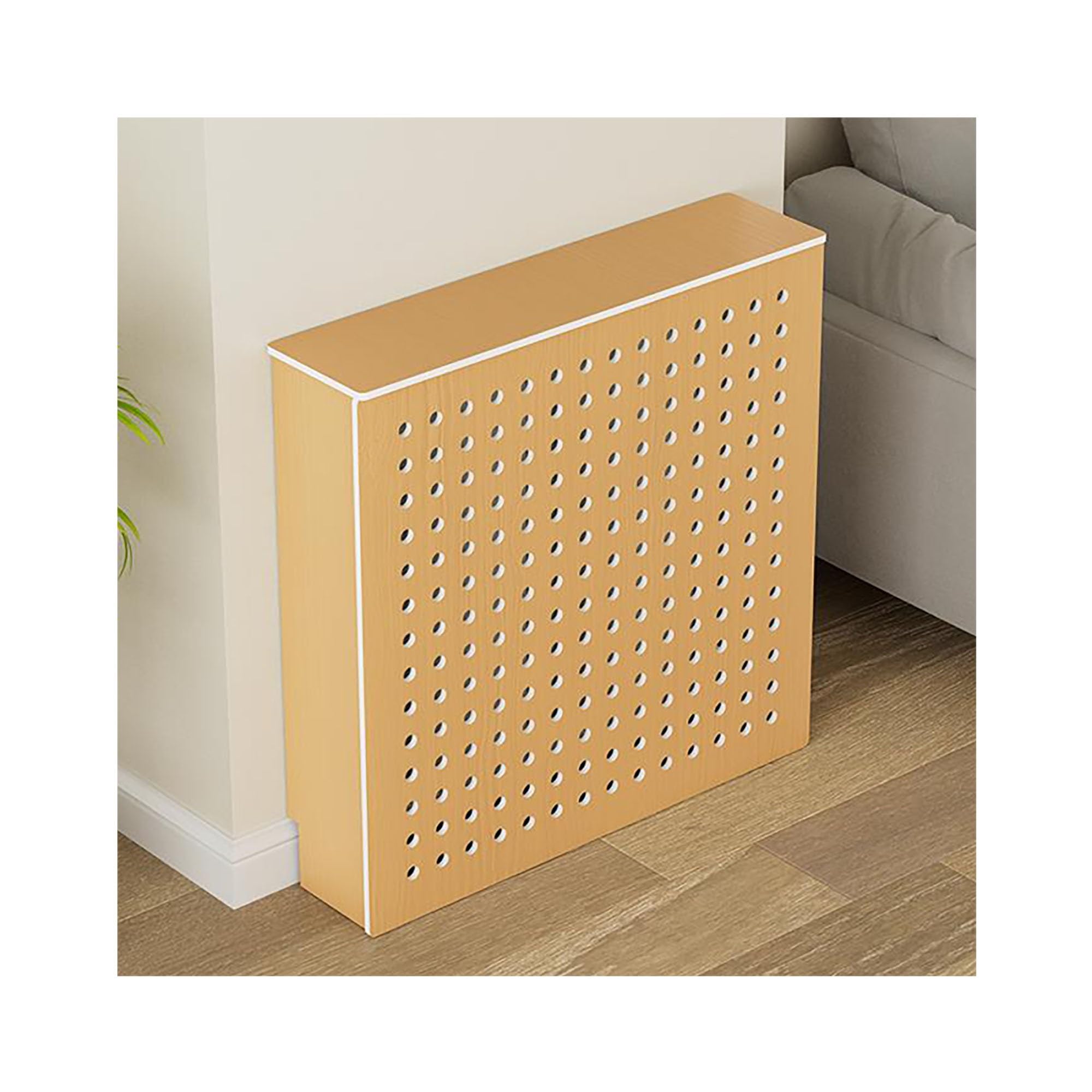 Cubre radiador blanco para salón y dormitorio que organiza los espacios del hogar