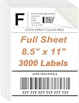 100 Feuilles 2" x 4" Étiquettes d'adresse d'expédition 1000 Stickers Etiquettes Papier pour Laser & Imprimante jet d'encre 10 par page Imprimable Étiquettes de courrier