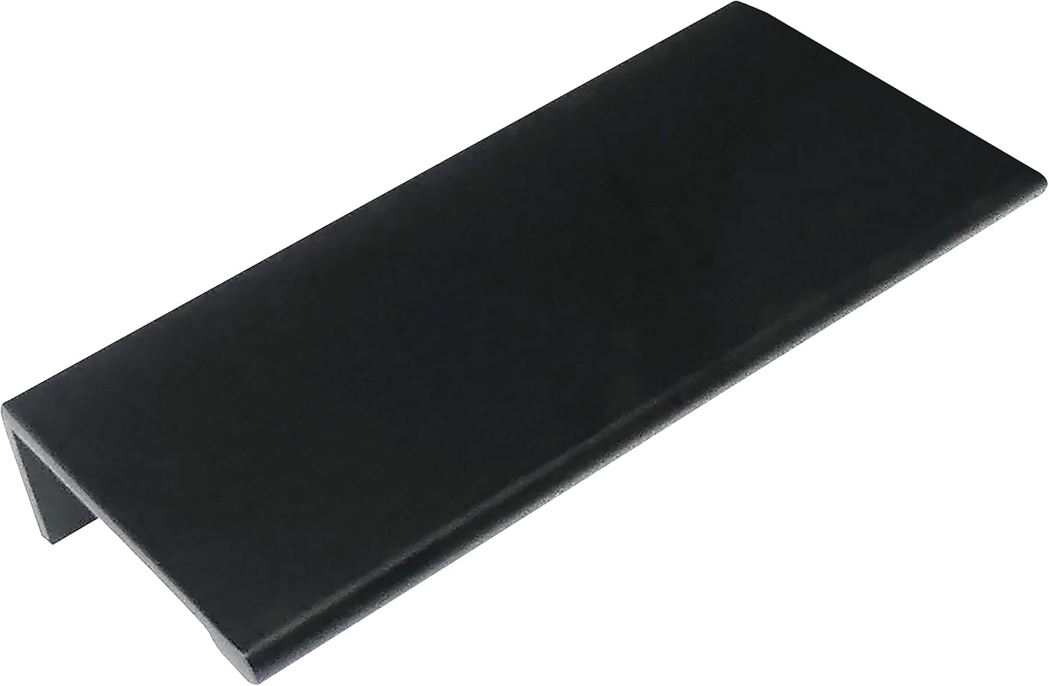 Laurey 96220-4 Inch Overall Edge Pull for Cabinet Doors and Drawer Fronts - Matte Black - Pack of 10