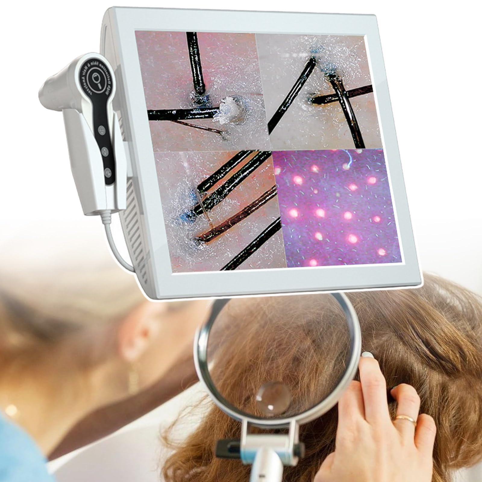 Amazon.com: HCAUYNN Trispectrum Skin Hair Scalp Detector Hair,15
