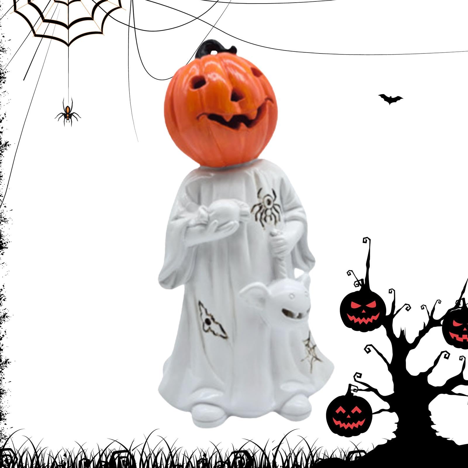 Figurine de fantôme en résine pour décoration Halloween