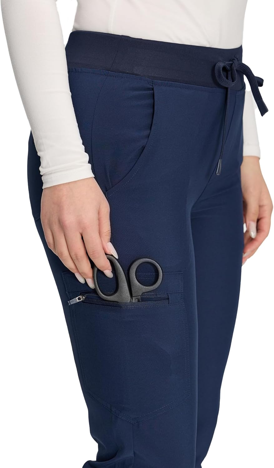 COZYFIT Scrub Pants for Women - Cargo Pants Scrubs with 7 Pockets,Soft Stretch - Image 5