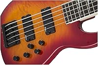 Vista 7 de Jackson JS Series Concert Bass de 5 cuerdas JS3VQ, Cherry Burst, Diapasón de amaranto