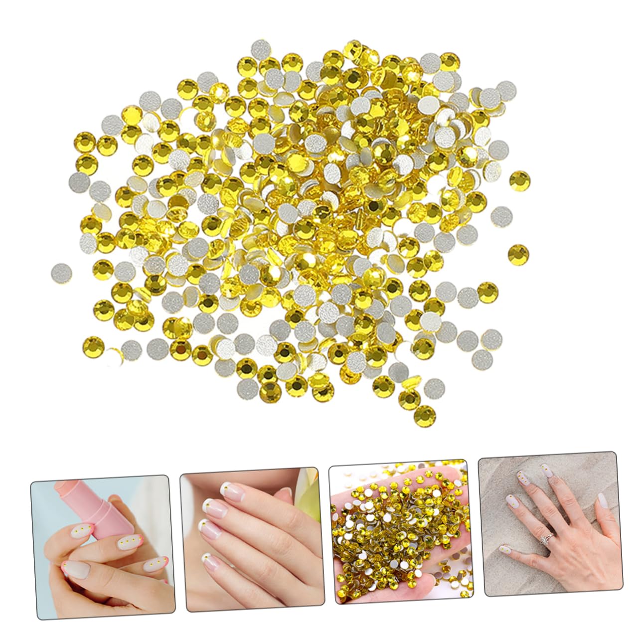 14400pezzi Gemme Per Unghie Strass Piatto Per Decorazioni Unghie Kit Accessori Nail Art e Brillanti Facile Applicazione Per Creazioni Artistiche