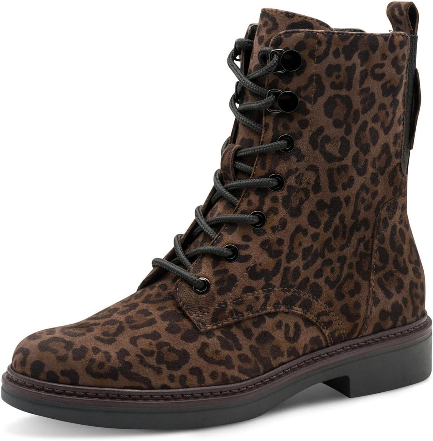 Bottines à Lacets Tamaris Pour Femme - Taille 39 Large, Avec Fermeture éclair - Cuir Et Synthétique, Semelle Confort