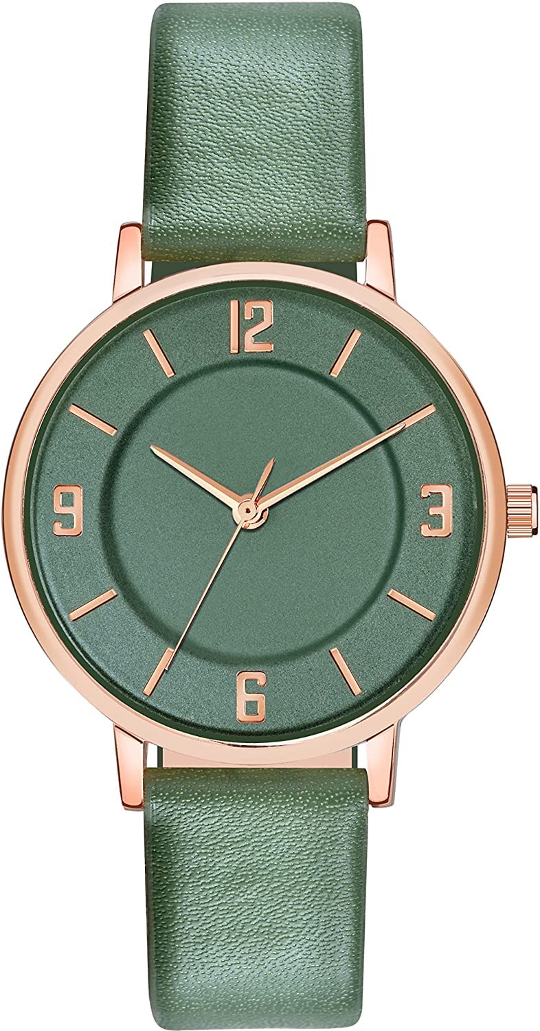Shocknshop Analog Fashion Colored Dial Leather Band Watch For Women And Girls (Green Colored Dial And Strap) -Mt3915 (B0B4B7R32N) Amazon Price History, Amazon Price Tracker