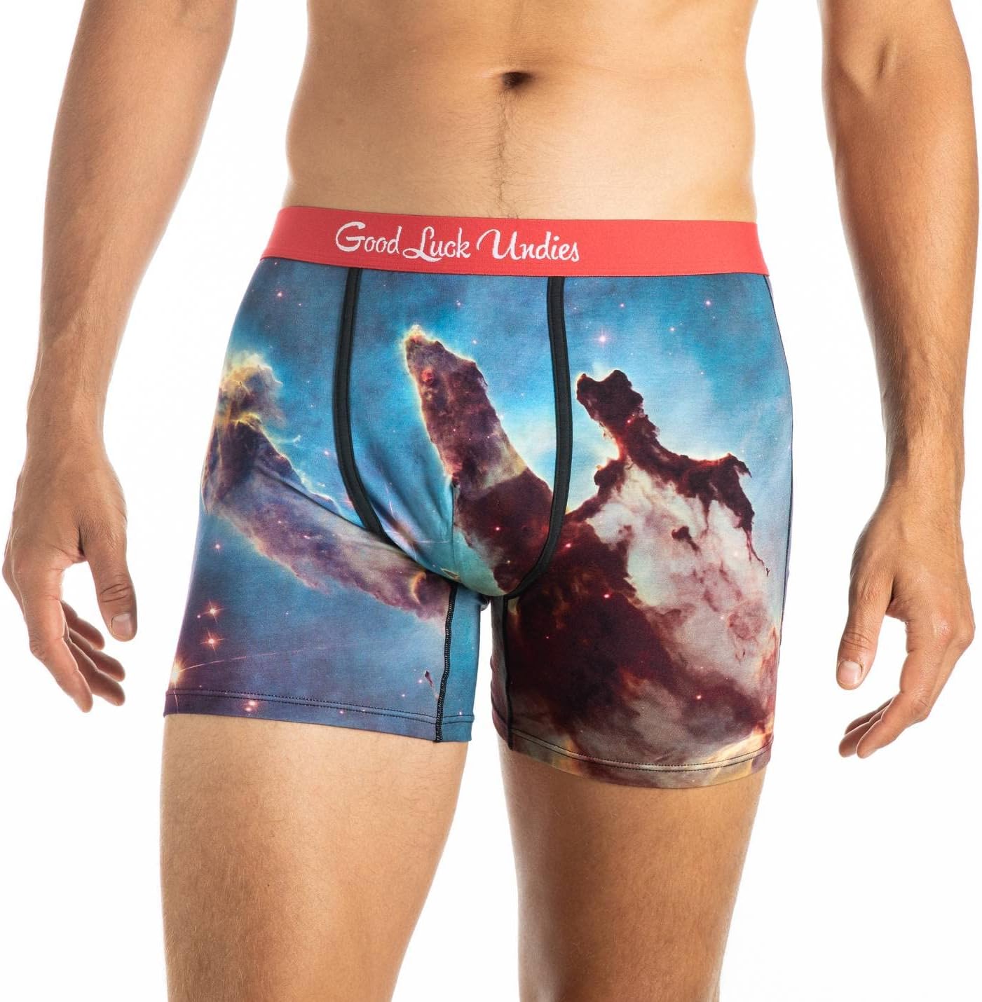 Good Luck Undies Men's Science & Space Boxer Brief Underwear - Image 2