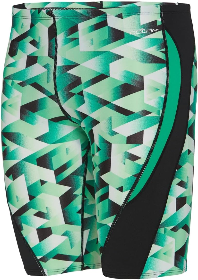 Reliance Men's Molten Purple Printed Jammer Swimsuit