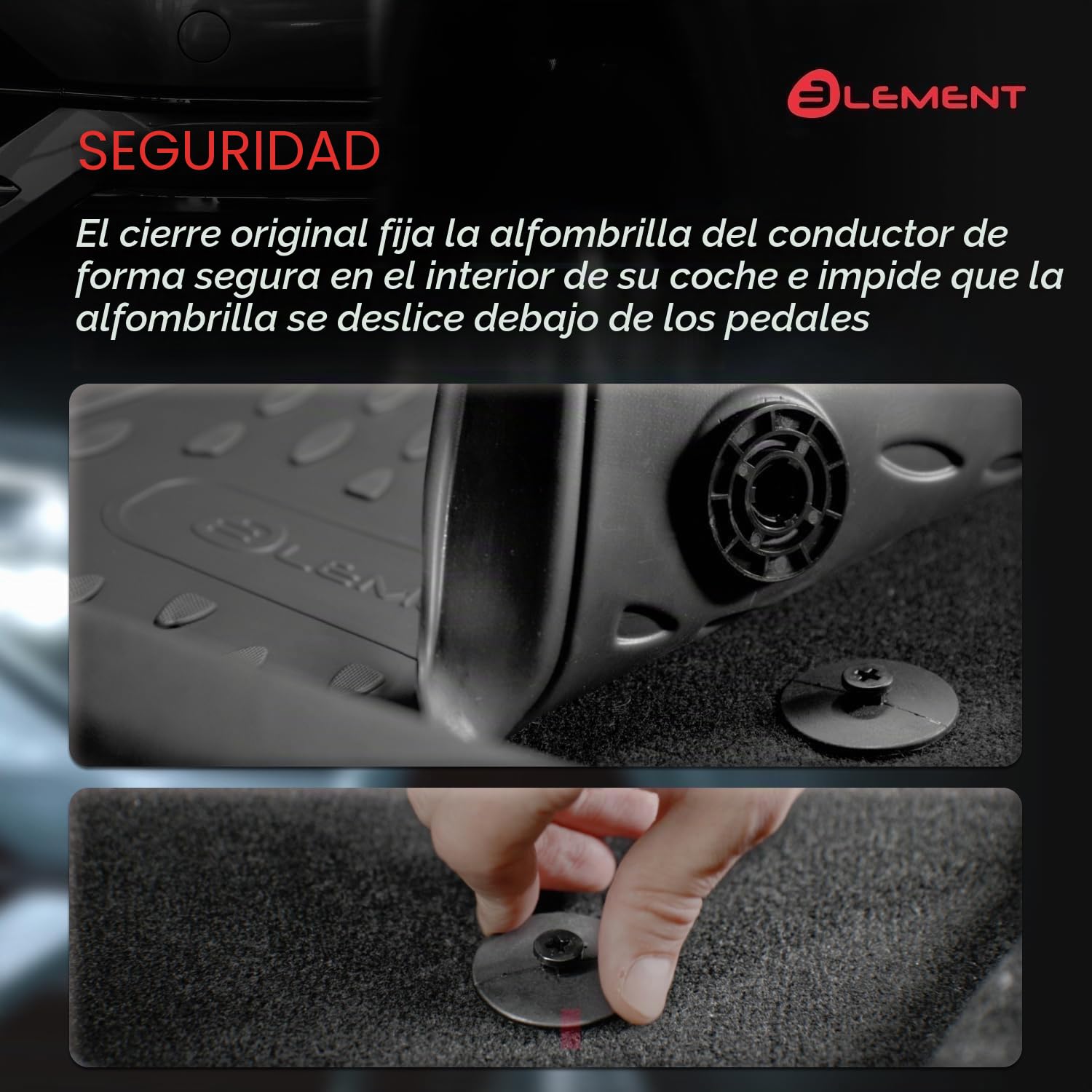 Element Juego de Alfombrillas de Goma y Maletero 3D para VW T-ROC | Año de construcción 2017-2025 | Posición Superior del Suelo de Carga | 100% Ajuste, Alfombrillas Resistentes para Coche