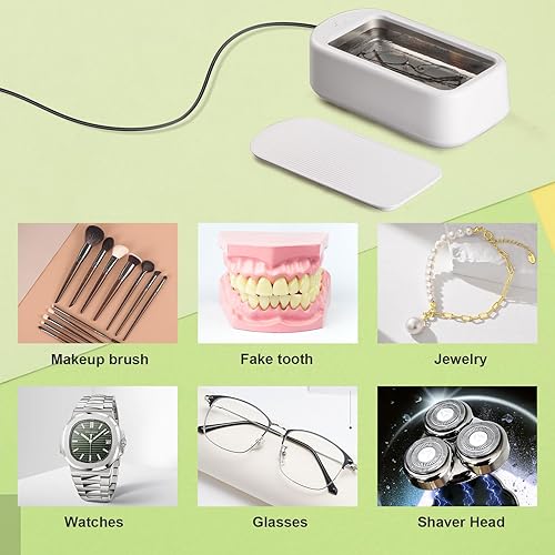 Miniatura 6 de MAIFURUN Ultrasonic Jewelry Cleaner,600ML Professional Sonic Jewelry Cleaner, 45KHz Ultrasonic Cleaner, Two Clean Modes for Glasses, Jewelry,