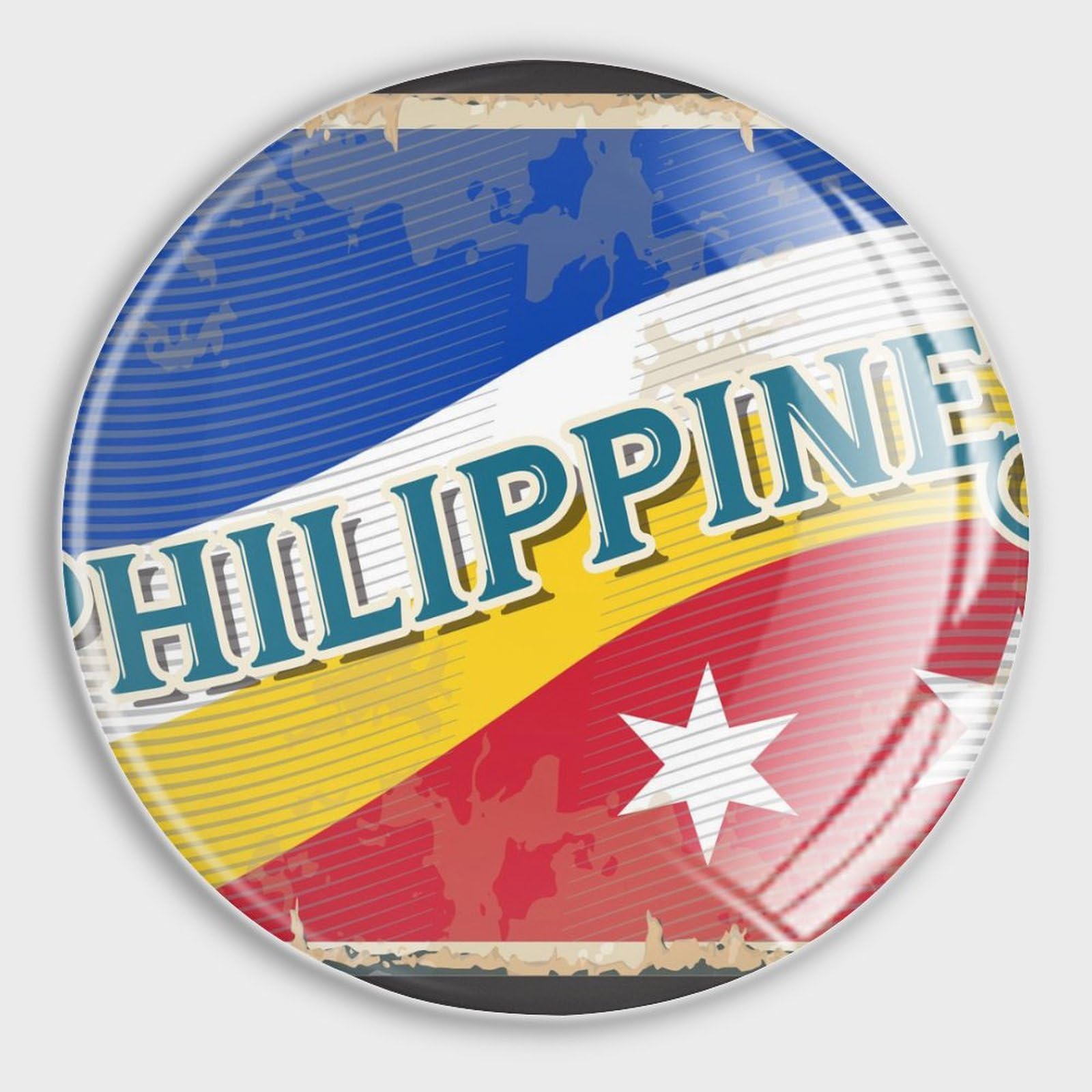 Aimants pour réfrigérateur Philippines petits aimants verre cuisine