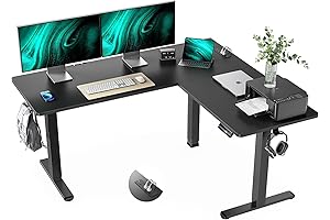 Fezibo Standing Desk L-Shaped Electric Workstation