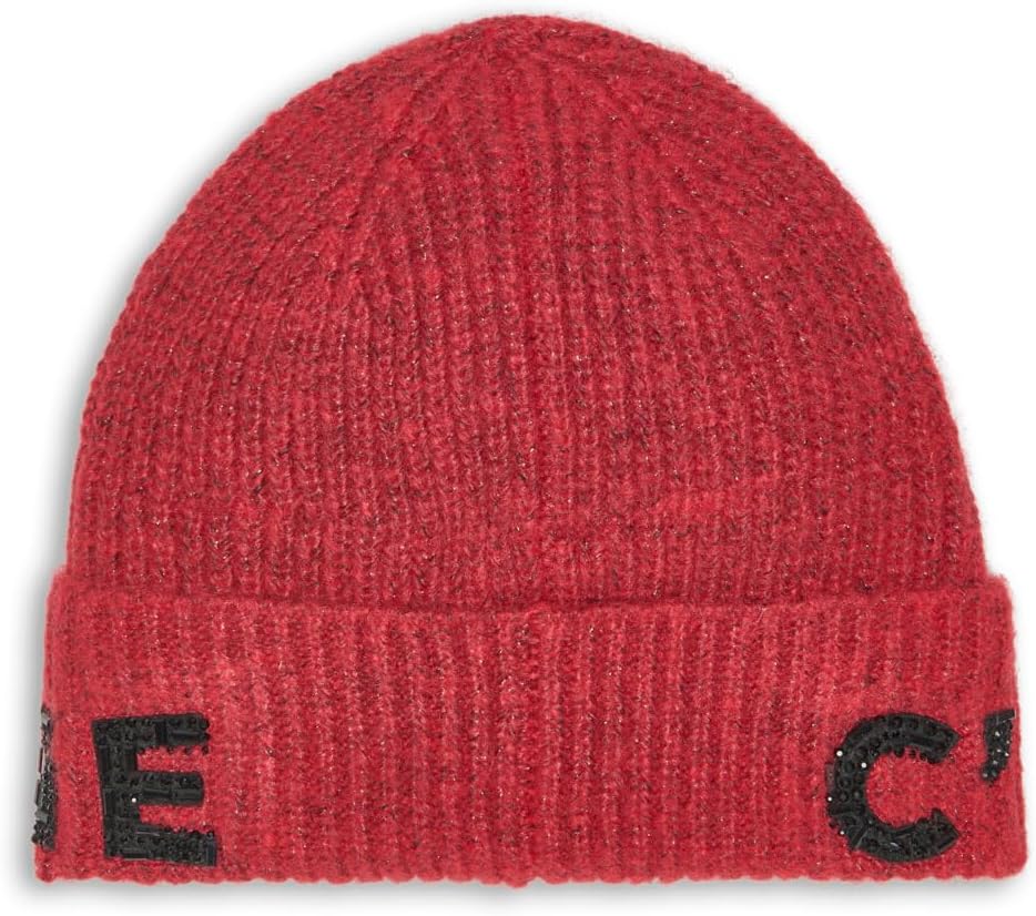 Karl Lagerfeld Womens C'est La Vie Beanie with Sequins - Image 4