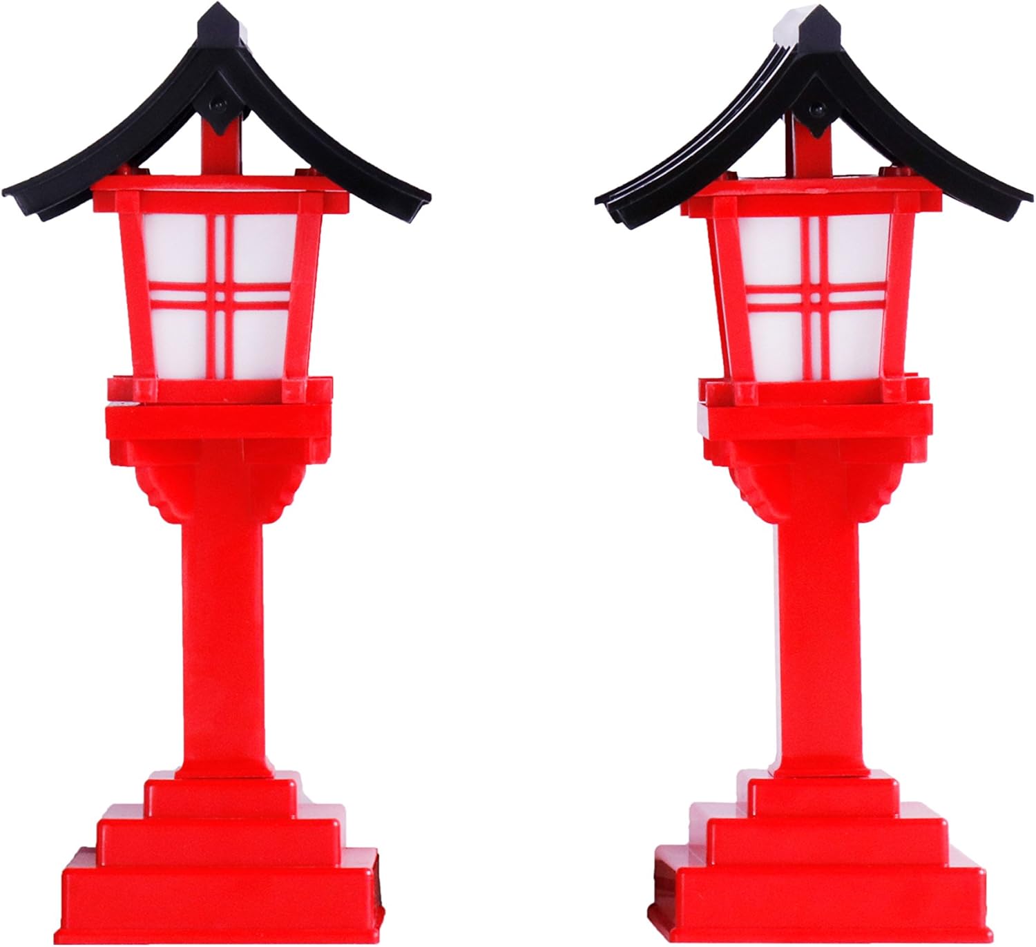 Amazon 国産 春日灯篭 黒屋根 朱塗 神具 神棚 祖霊舎 稲荷 燈籠 燈篭 灯籠 灯ろう 仏壇 神前用灯籠 オンライン通販