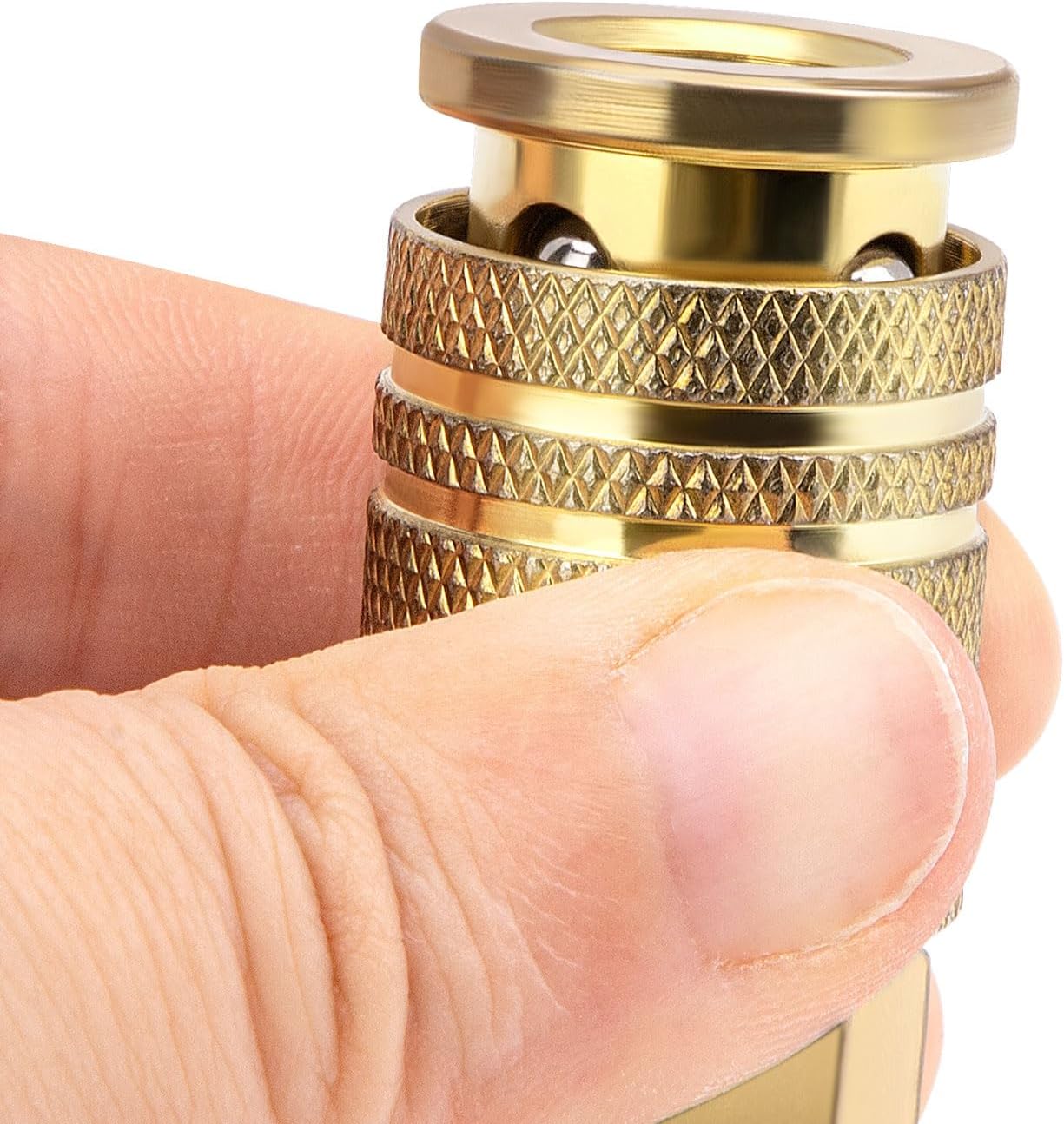 2 Packs 1/4" NPT M-Style Quick Connect Air Hose Fittings, High Flow Industrial Brass Couplers for Air Compressors, Air Tools, and Accessories