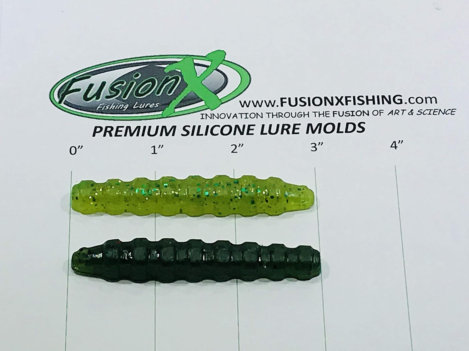 Fishing Lure Mold - 2330SC CatX - 3" Caterpillar NED Rig Worm Lure Bait Mold
