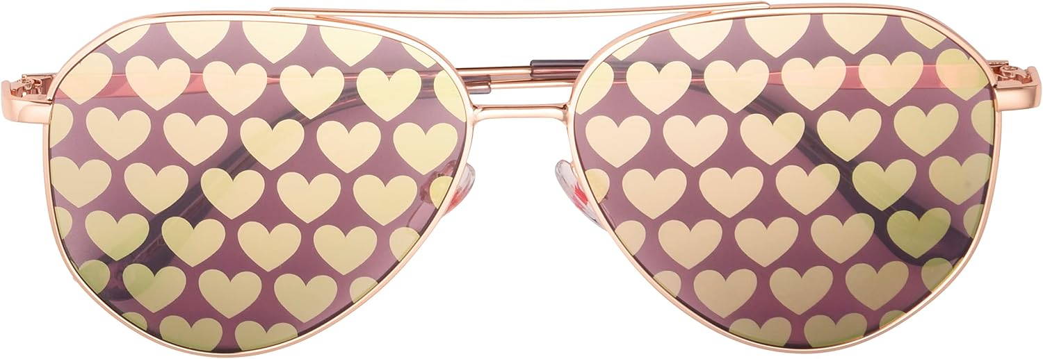 Betsey Johnson Women's The FINE Print Aviator Sunglasses