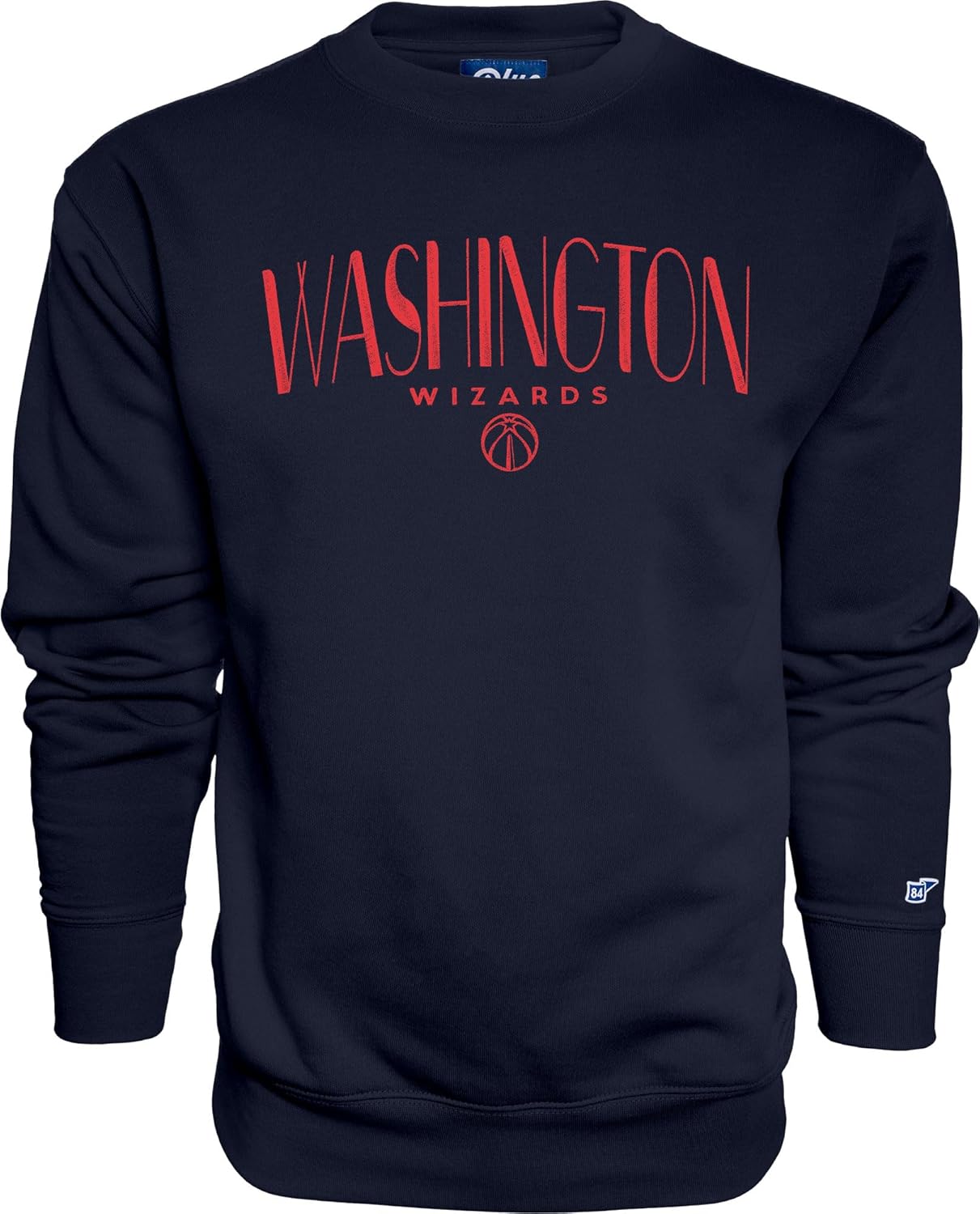 Blue 84 NBA Officially Licensed Crewneck Sweatshirt Embroidery Basketball Arch