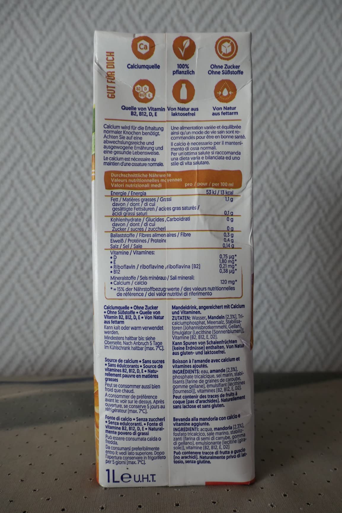 ✅ Sehr gesunder und ungesüßter Mandeldrink, doch wenn es um Öko geht ....