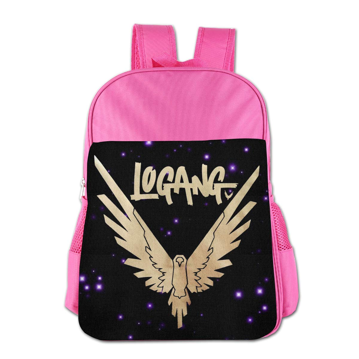 Maverick Bird Gold Logan Paul Childrens School Backpack Carry Bag For Girls Boys