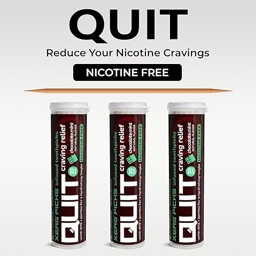 Miniatura 39 de Xero Picks Palillos de dientes con sabor infundido para ayudar a dejar de fumar, sin nicotina (paquete variado de café, paquete de 4) sin OMG Kosher