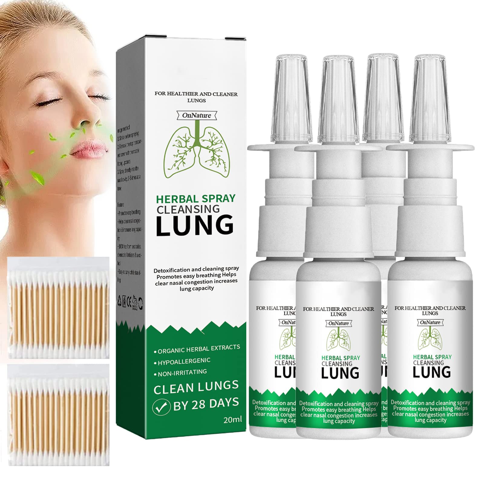 Buy 20 Ml Onnature al Lung Cleanse & Repair Nasal Spray Pro, Onnature