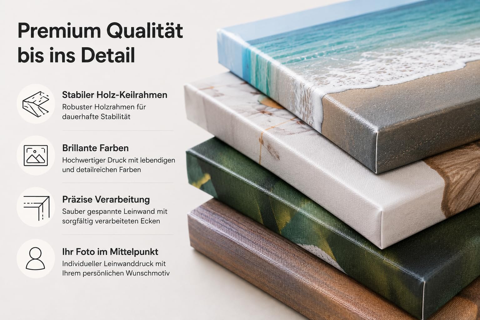 Pet-Jos Foto auf Leinwand mit eigenem Bild – Personalisierter Leinwanddruck auf Keilrahmen – Individuelles Wandbild als Fotogeschenk – Brillante Farben und Premium Qualität (Vertical, 100 x 70 cm)