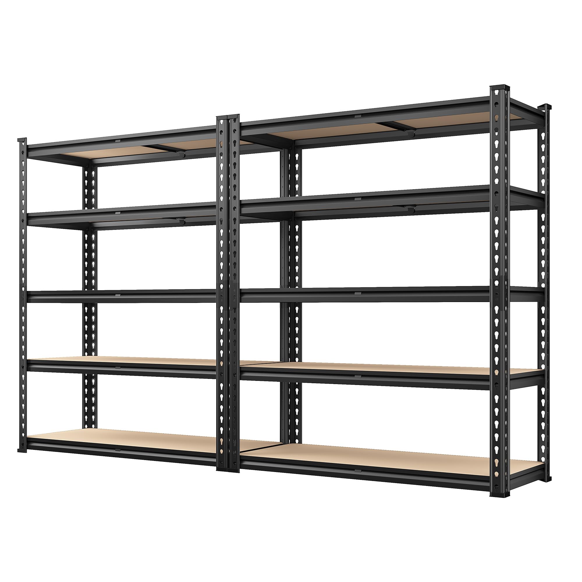 REIBII 2000LBS Storage Shelves Garage Shelving Heavy Duty Garage Shelves, Adjustable Utility Rack Shelf, Shelving Units for Storage Warehouse Pantry Closet, 35.5