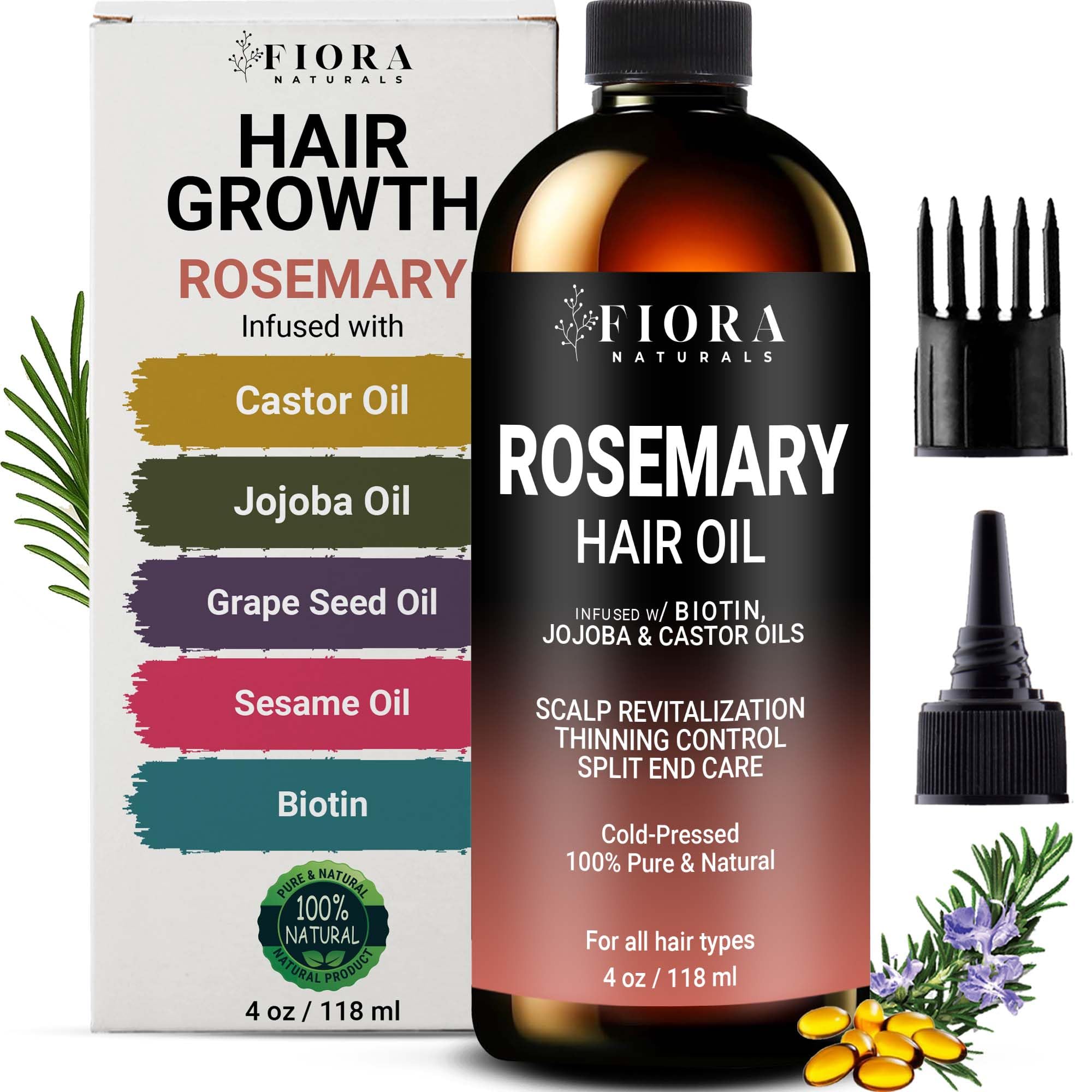 dark glass dropper bottle with rosemary essential oil and jojoba oil serum homemade hair growth serum