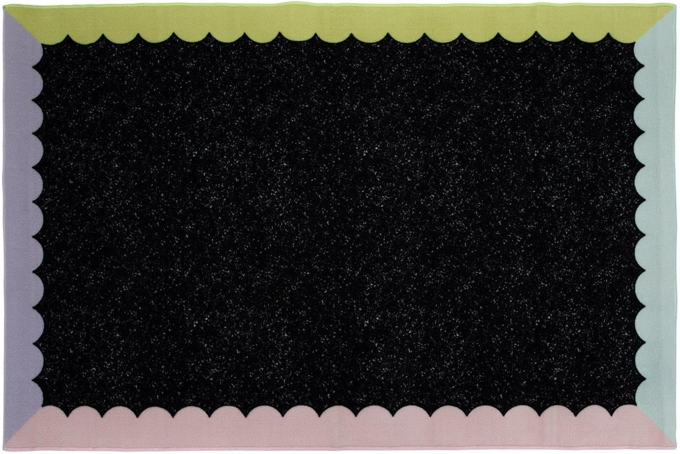 Hobby Lobby Colorful Scalloped Classroom Rug, 4' x 6', School Area Rug