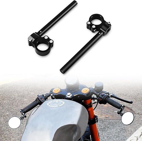 DKMOTORK Manillar universal ajustable de 1417in Cafe Racer para Yamaha XJ550 650 750 XV750 920 VIRAGO Kawasaki H1 H2 Z1 KZ650 750 1000