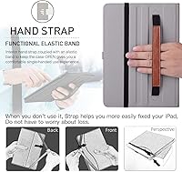 Vista 8 de ZtotopCases for iPad 6th/5th Generation 9.7 Inch 2018/2017 iPad Air 2 & 1 Case, Premium PU Leather Business Folding Cover with Auto Wake/Sleep, Brown